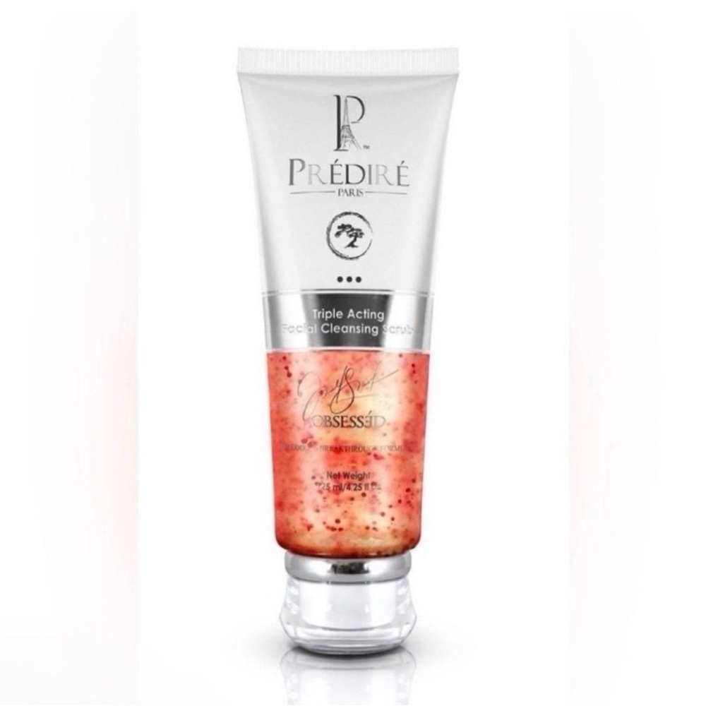 Prédiré Paris Triple Acting Facial Cleansing Scrub - Pink/Peach